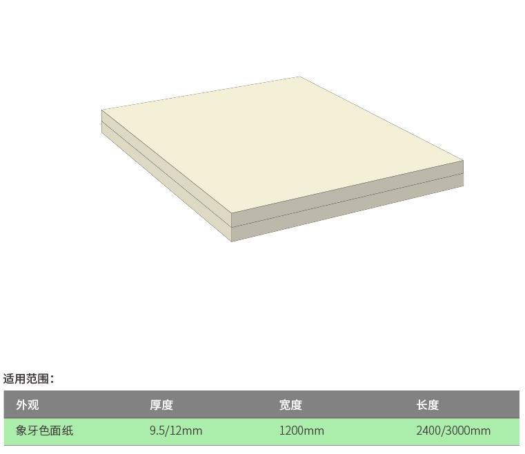 倍固德标准纸面石膏板
